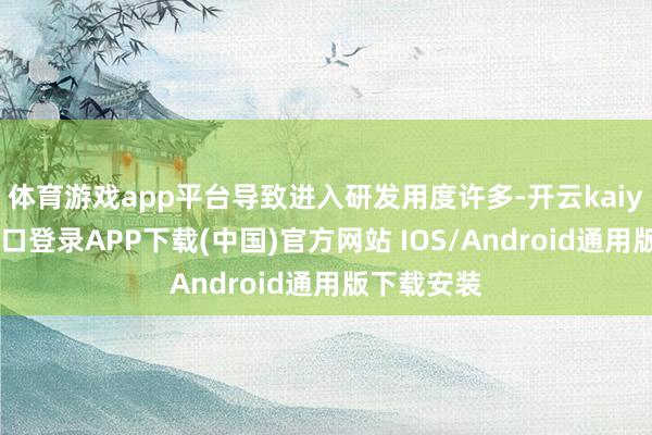 体育游戏app平台导致进入研发用度许多-开云kaiyun登录入口登录APP下载(中国)官方网站 IOS/Android通用版下载安装