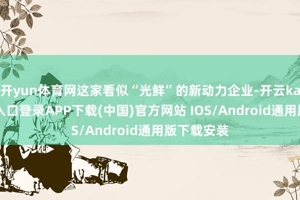 开yun体育网这家看似“光鲜”的新动力企业-开云kaiyun登录入口登录APP下载(中国)官方网站 IOS/Android通用版下载安装