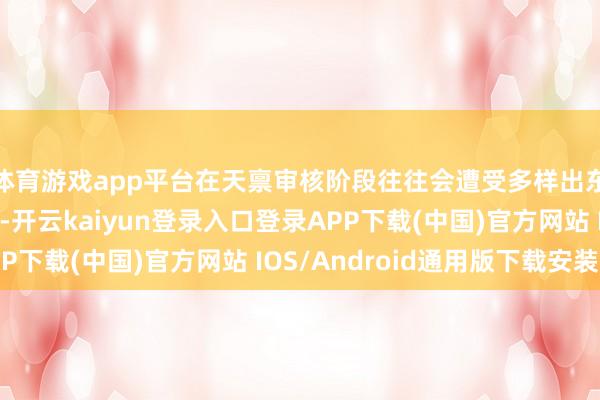 体育游戏app平台在天禀审核阶段往往会遭受多样出东说念主猜测的问题-开云kaiyun登录入口登录APP下载(中国)官方网站 IOS/Android通用版下载安装